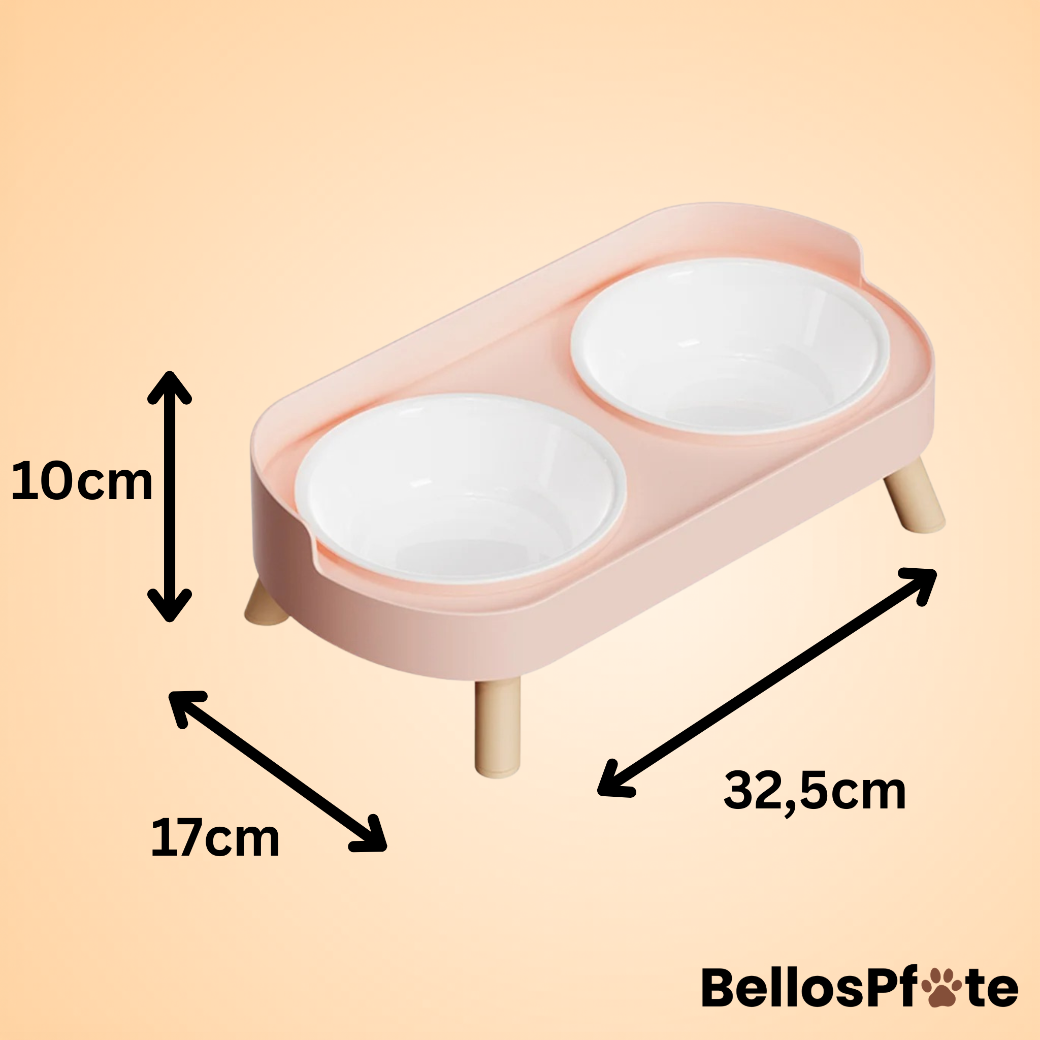 Bellos erhöhter Futter Napf